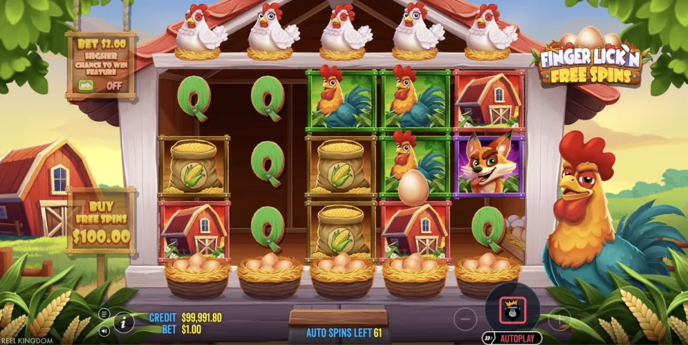 Finger Lick'n Free Spins gameplay